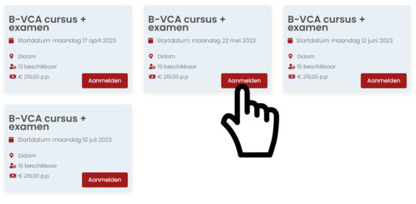 cursus agenda